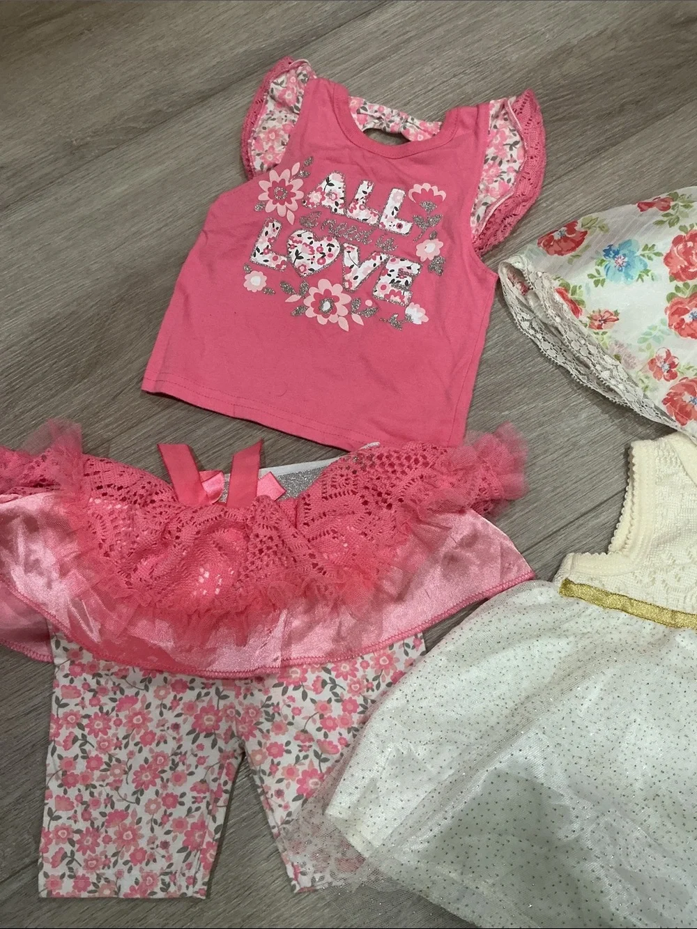 Pink Floral Graphic Baby Tank Top